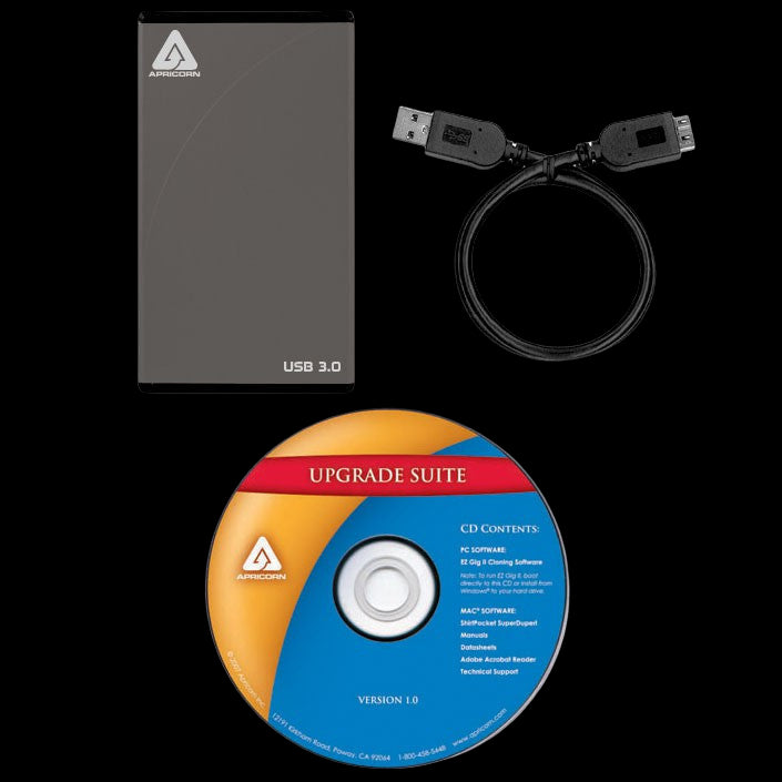 EZ Upgrade 3.0 - SATA Notebook Hard Drive Upgrade Kit with 2.5" Enclosure - USB 3.0 - Discontinued