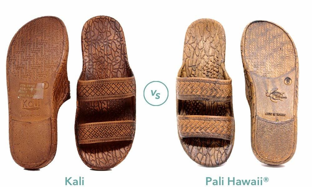 Pali Hawaii vs Knock-off Kali Sandals