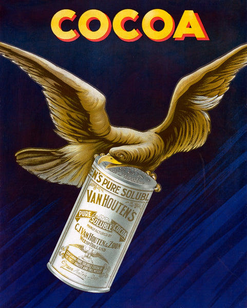 vintage Van Houten's Cocoa print  advertisement