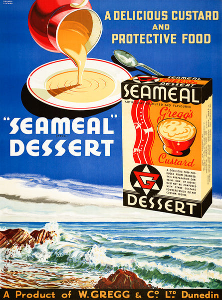 vintage seameal dessert advertisement