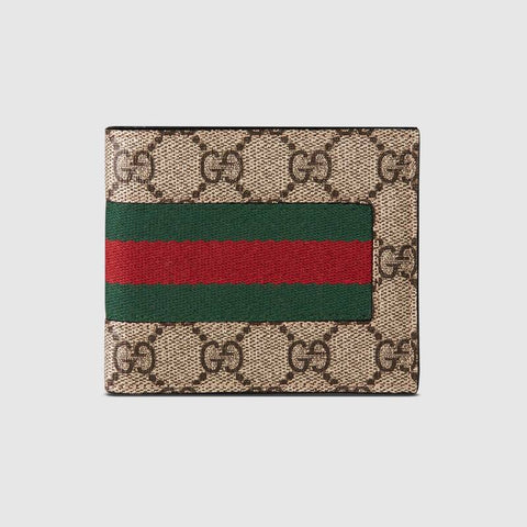 Gucci Fake/Not Supreme Logo Billfold Wallet Gucci