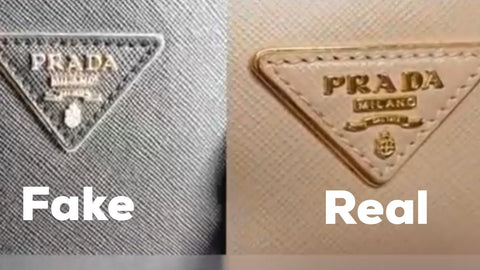 prada logo real vs fake