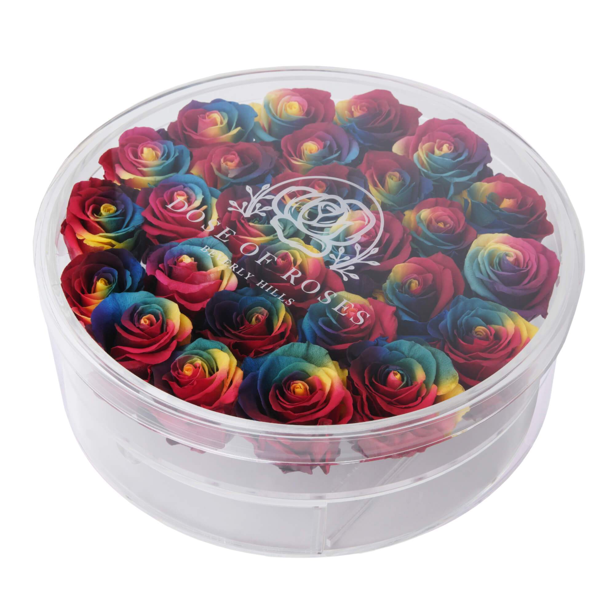 rainbow tye dye rose