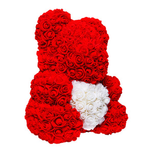 teddy made from roses