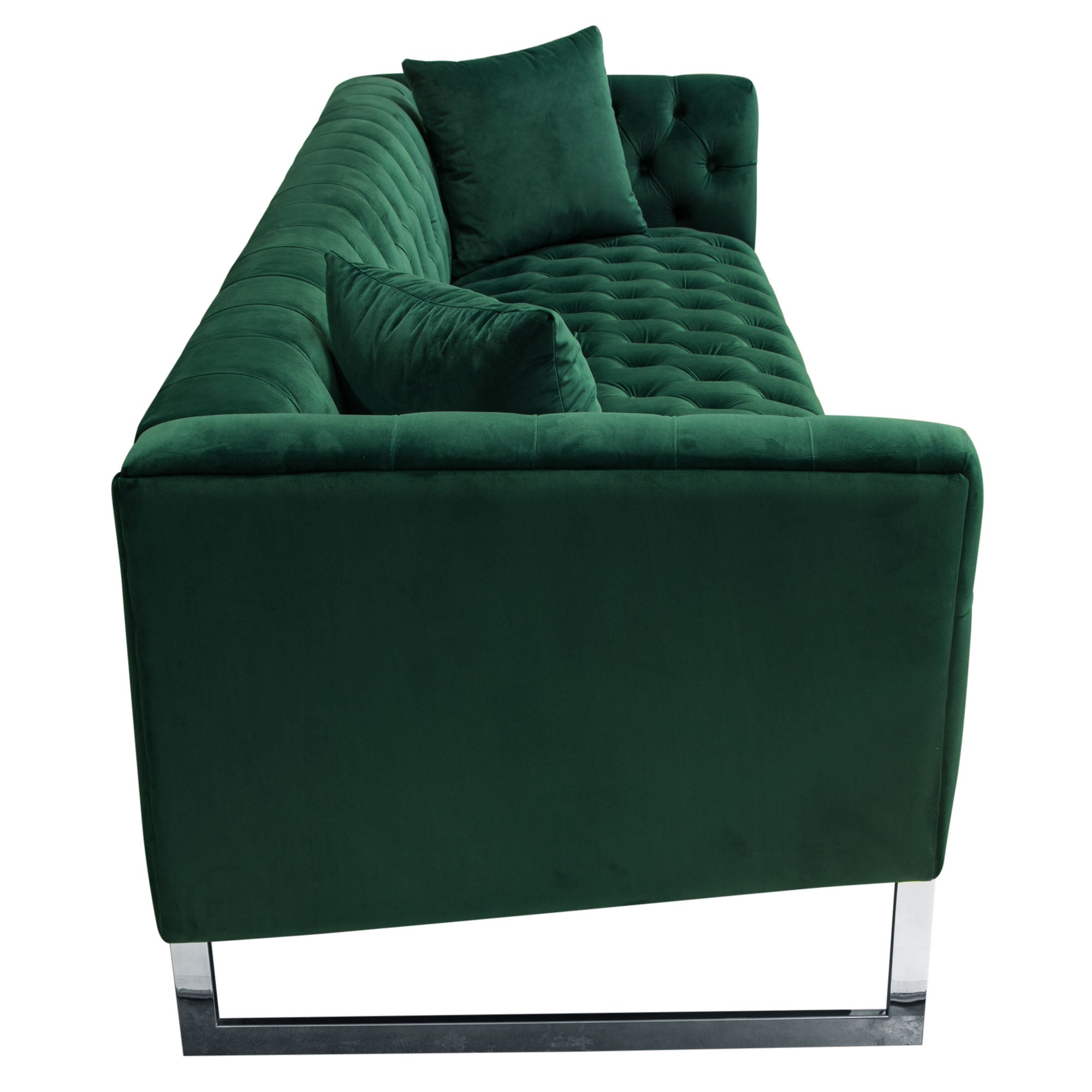 Buy Diamond Sofa CRAWFORDSOEM Crawford Tufted Sofa in Emerald Green