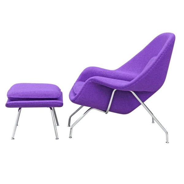 Woom Chair And Ottoman Purple