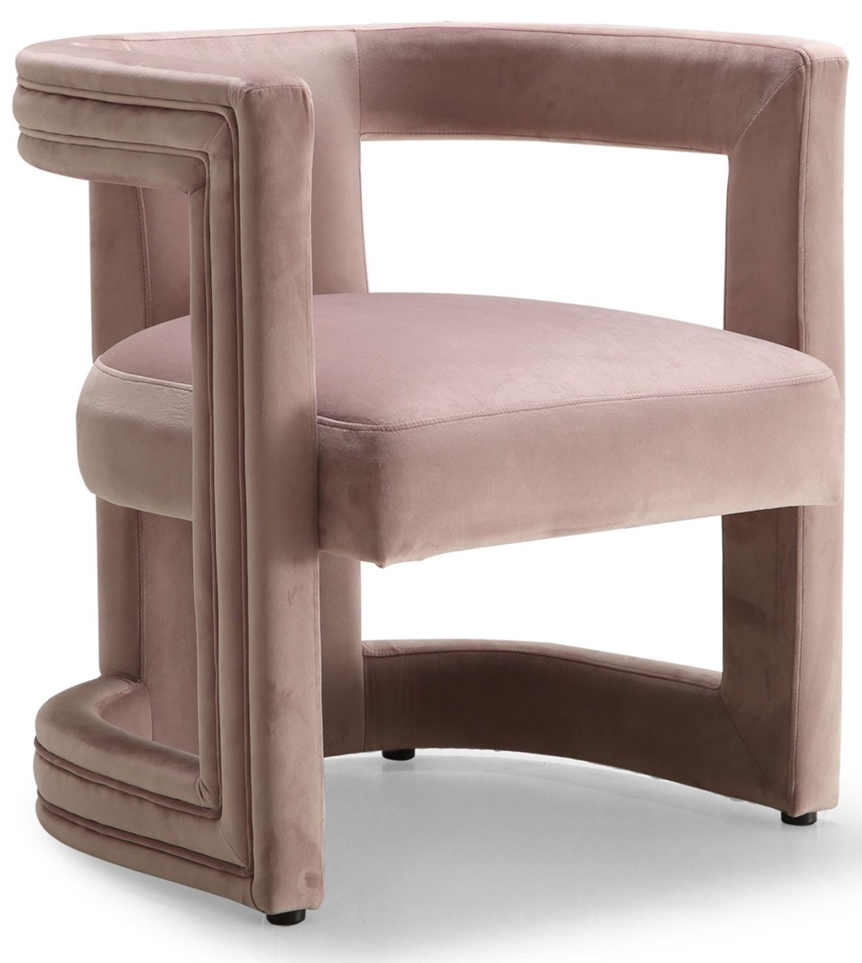 Buy Meridian 530pink Blair Pink Velvet Accent Chair At Contemporary Furniture Warehouse