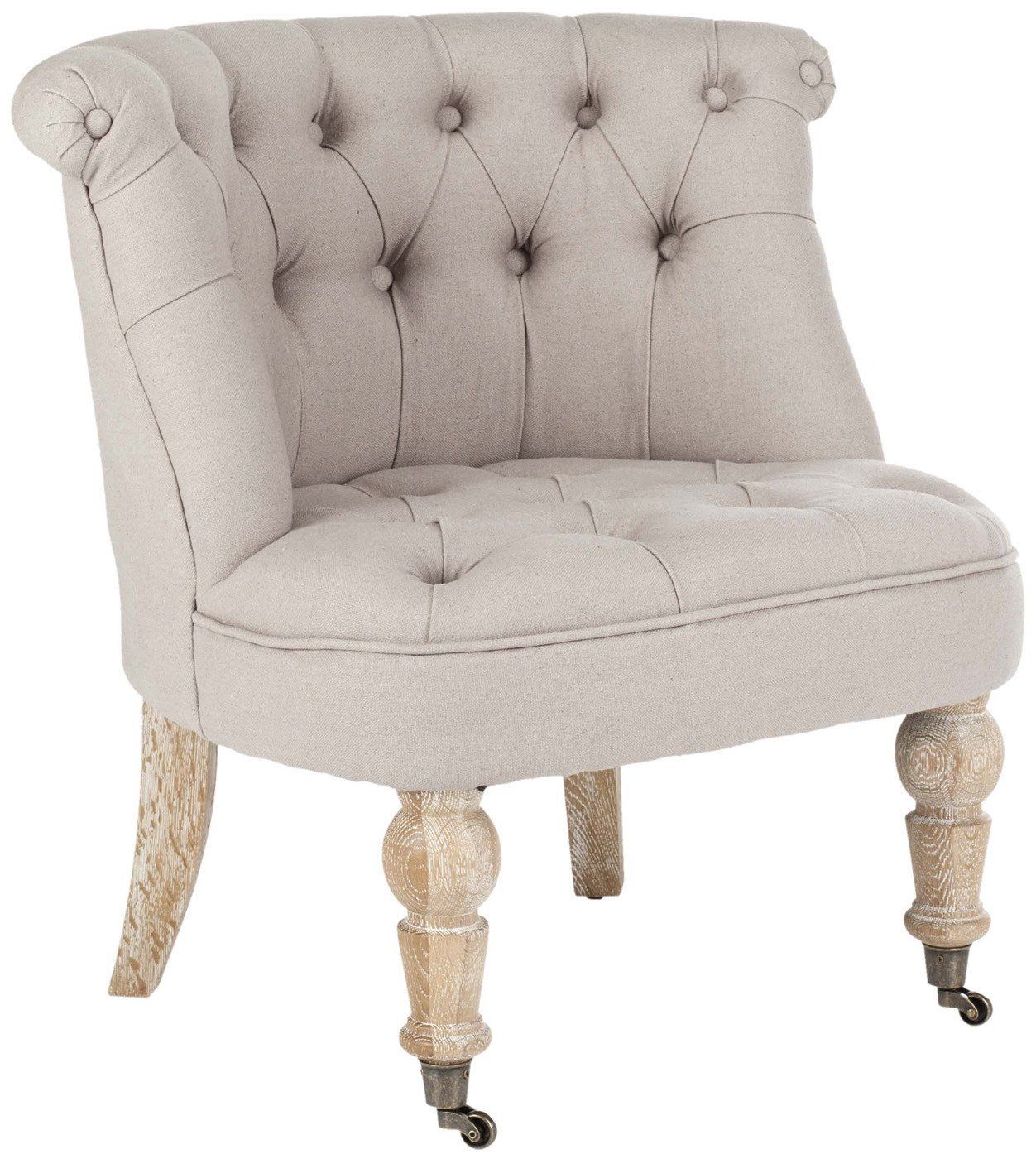 small tufted chair