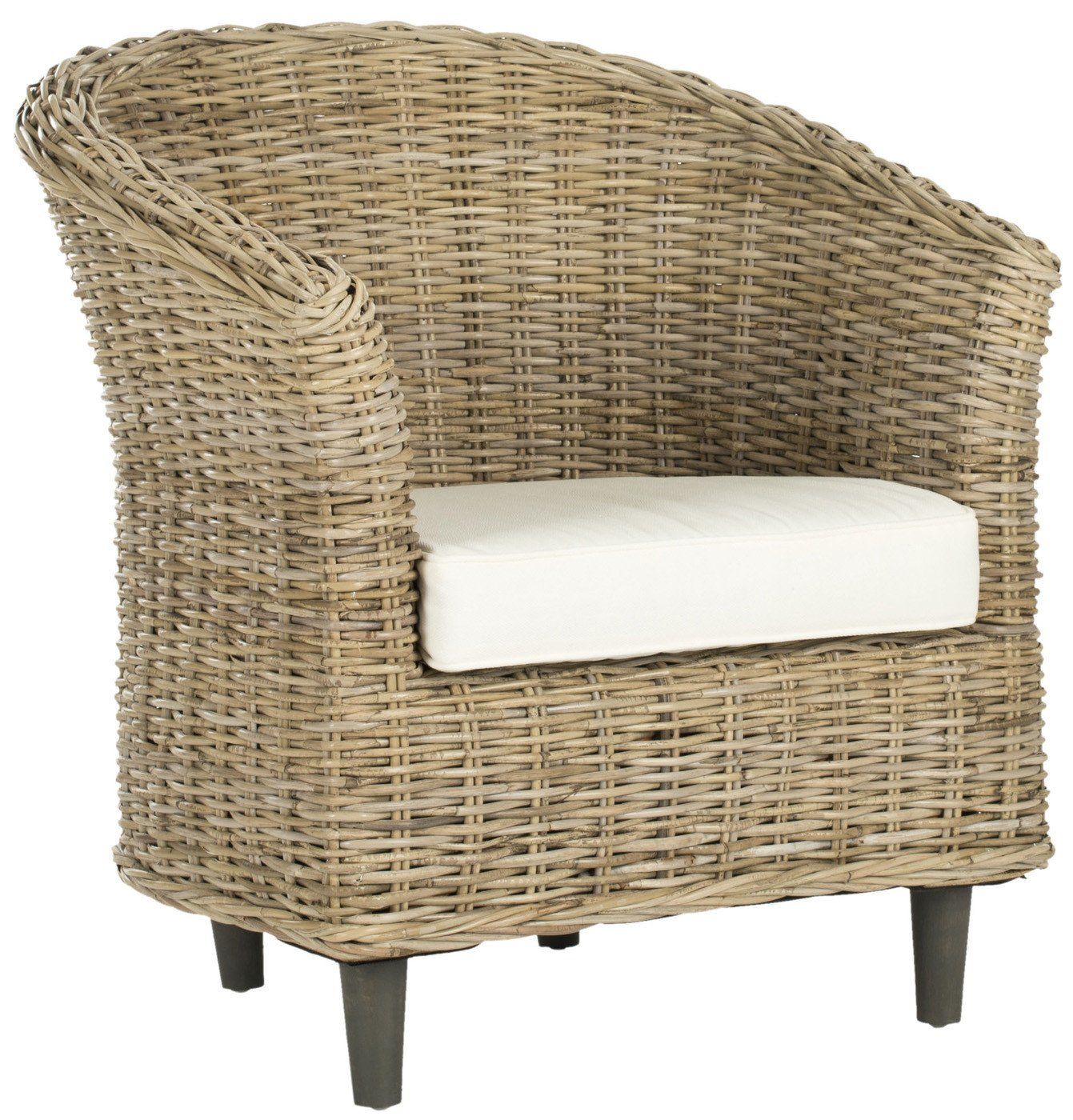 Buy Safavieh Fox6501c Omni Barrel Chair Natural Unfinished At