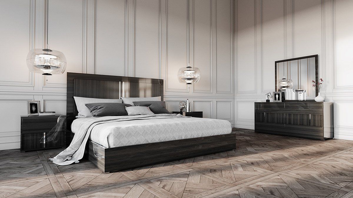 Vig Furniture Vgacari Set Modrest Ari Italian Modern Grey Bedroom Set Sale At Contemporary Furniture Warehouse Today Only