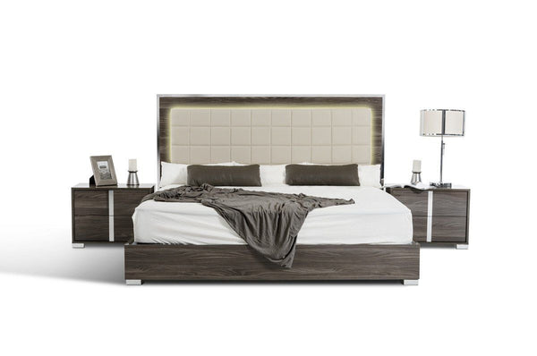 Vig Furniture Vgacsanmarino Setgry Modrest San Marino Modern Grey Italian Bedroom Set Sale At Contemporary Furniture Warehouse Today Only