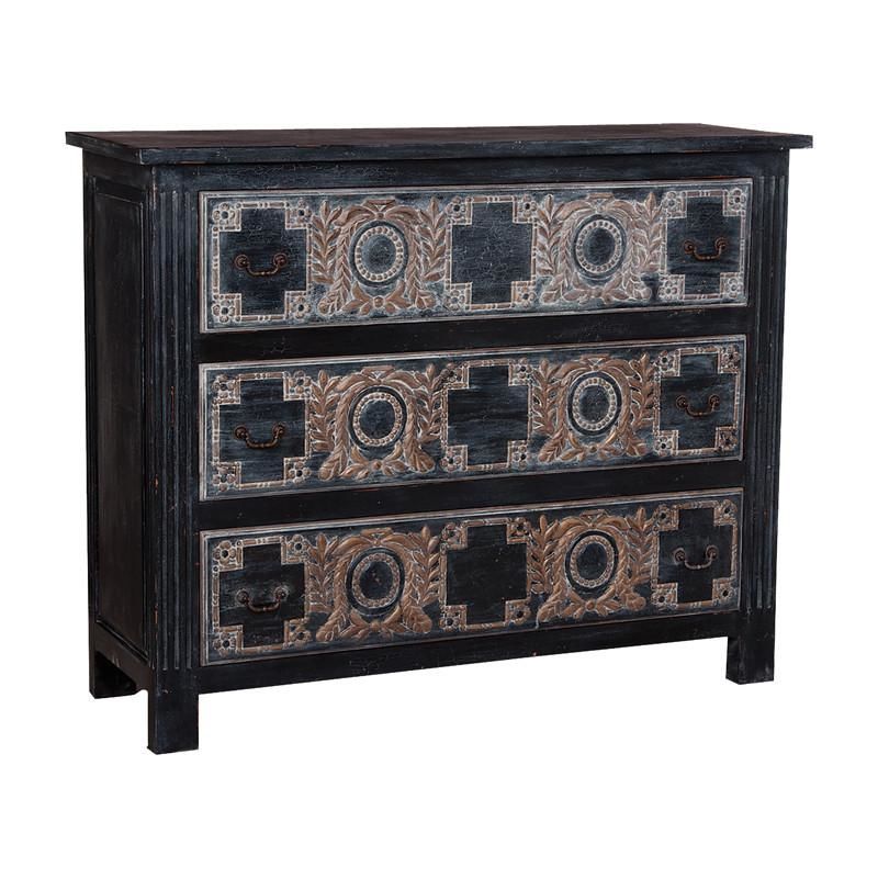 Buy Elk Group Elk 642523 Moroccan Three Drawer Chest Black At