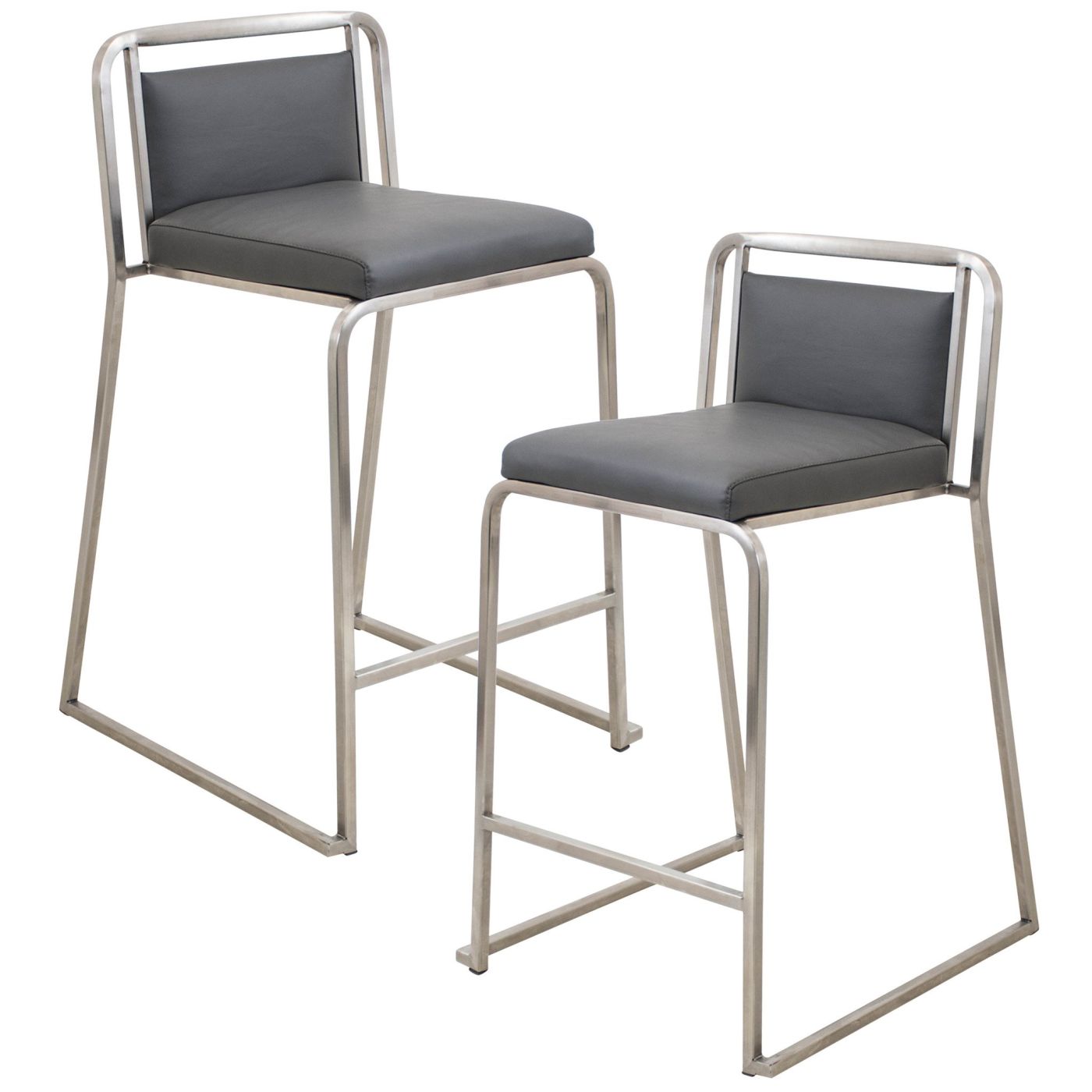 Cascade Counter Stool Set Of 2 Grey