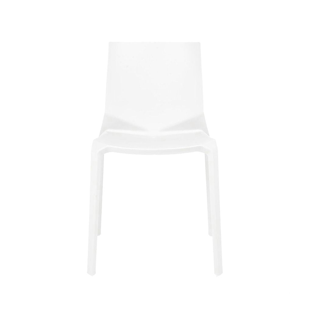 Vector White Modern Stackable Side Chair (Set of 4) by Design Lab MN ... Vector White Modern Stackable Side Chair (Set of 4) by Design Lab MN ...