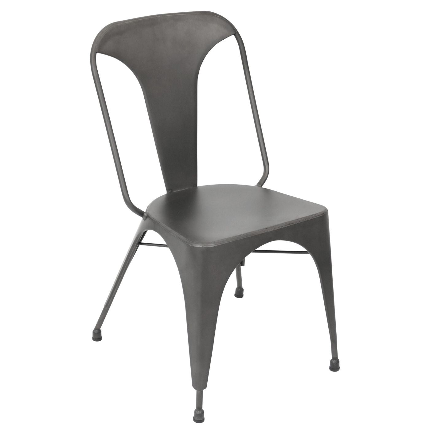 buy lumisource dctwau gy2 austin industrial dining chair  set of 2 matte  grey at contemporary furniture warehouse