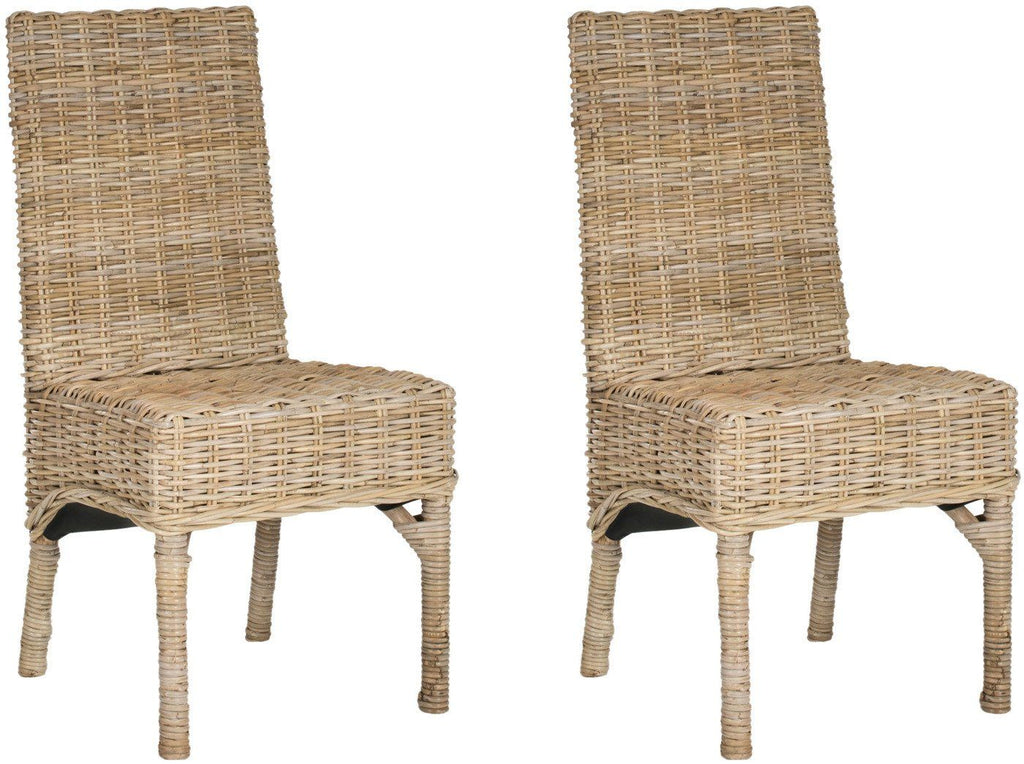 Buy Safavieh Fox6519a Set2 Beacon Rattan Side Chair Natural