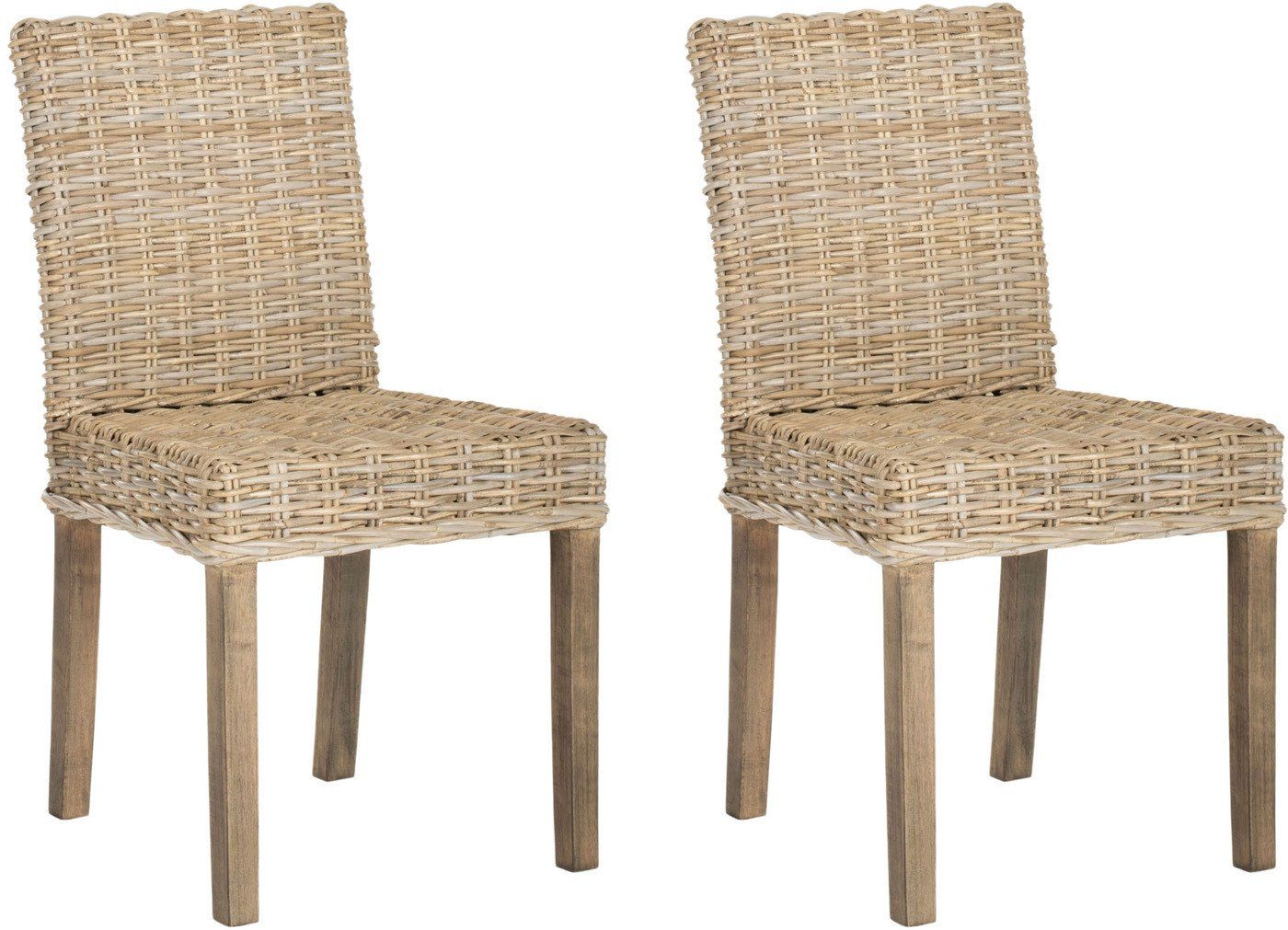 Buy Safavieh Fox6522a Set2 Grove Rattan Side Chair Natural