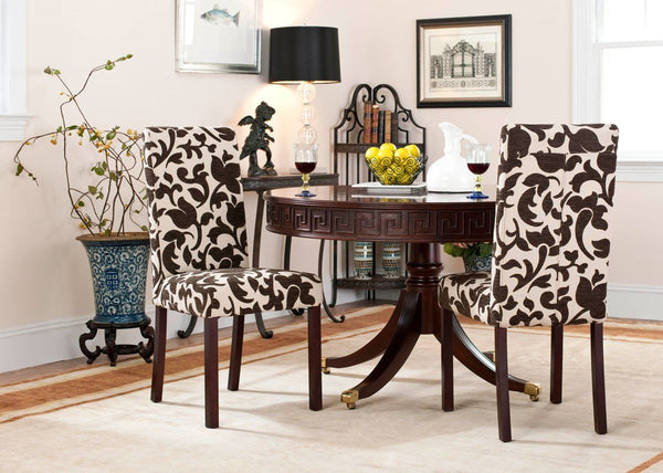 Buy Safavieh Hud8207a Set2 Parsons Dining Chair Set Of 2 Floral Print At Contemporary Furniture Warehouse