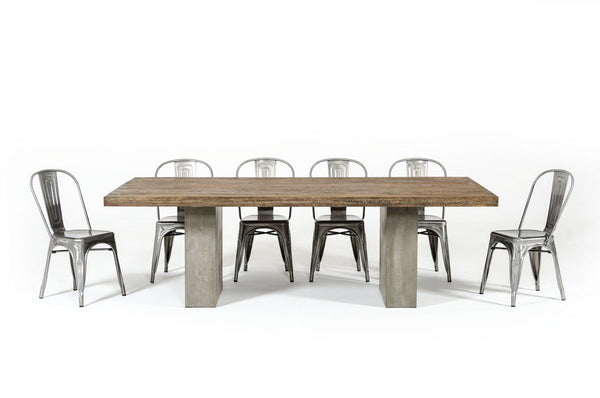 Vig Furniture Vggrrenzo Modrest Renzo Modern Oak Concrete Dining Table 71 118 Sale At Contemporary Furniture Warehouse Today Only