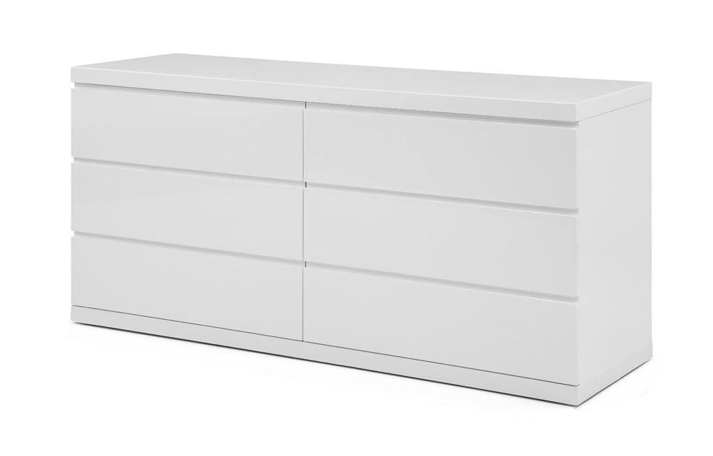 Buy Whiteline Dr1207d Wht Anna Dresser Double High Gloss White At