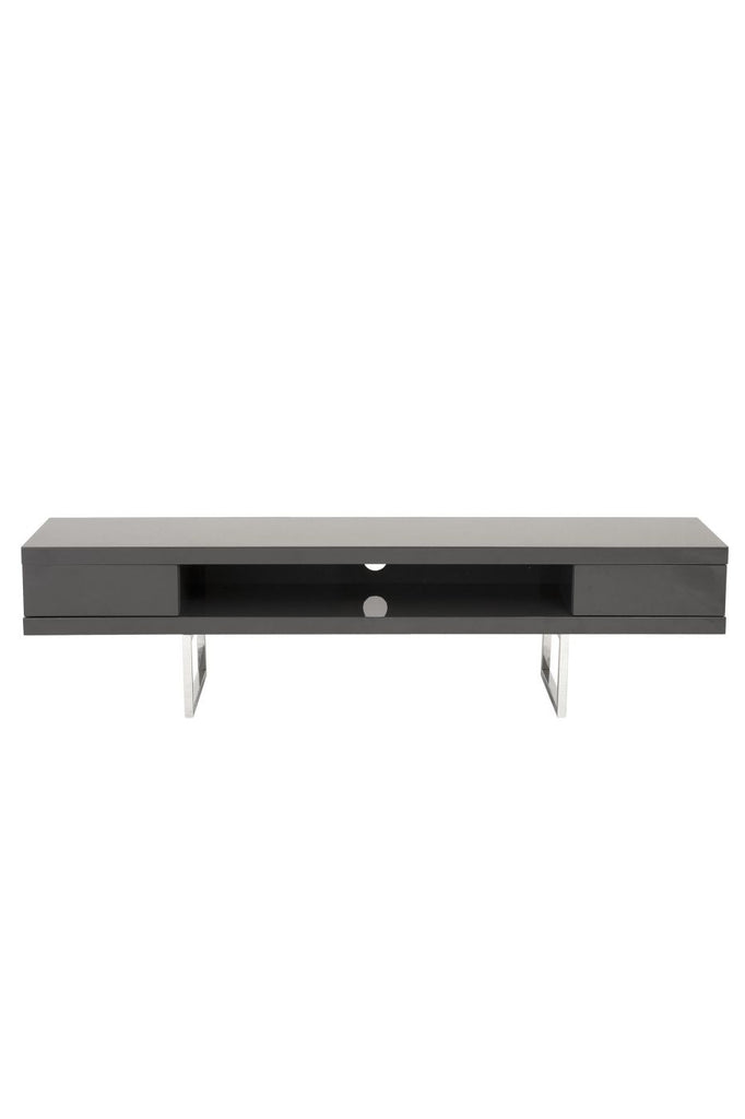 Buy Euro Style Euro 09819gry Miranda Tv Stand In High Gloss Gray