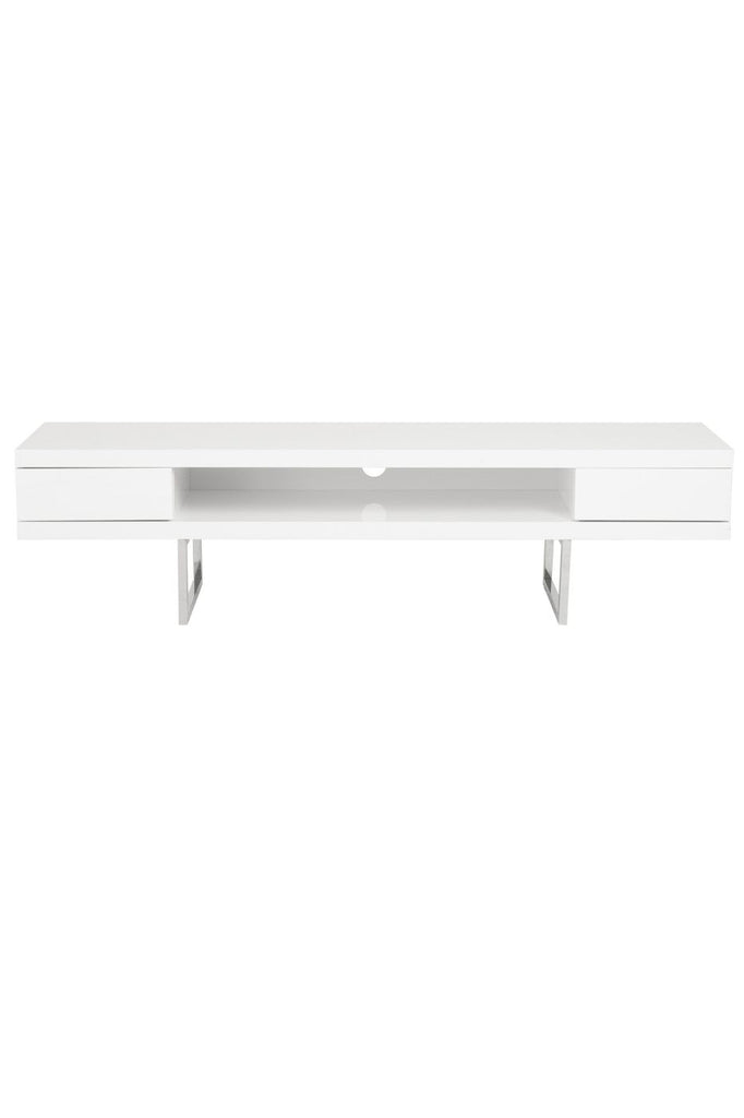 Buy Euro Style Euro 09819wht Miranda Tv Stand In High Gloss White