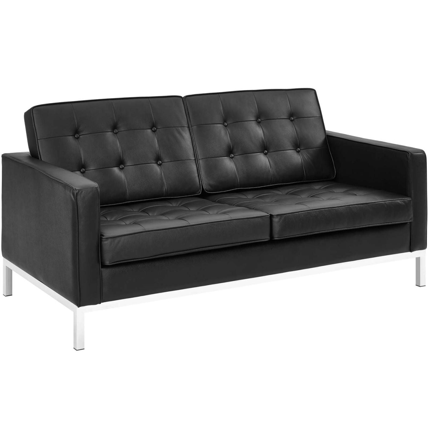 Modway Loveseats On Sale Eei 2780 Blk Loft Leather Loveseat Only Only 924 55 At Contemporary Furniture Warehouse