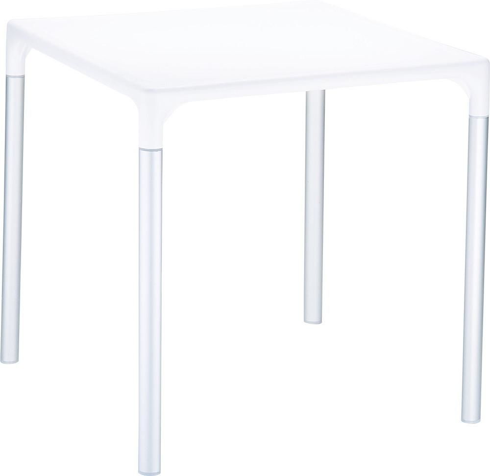 Buy Compamia Isp758 Whi Mango Alu Square Table White 28 Inch At