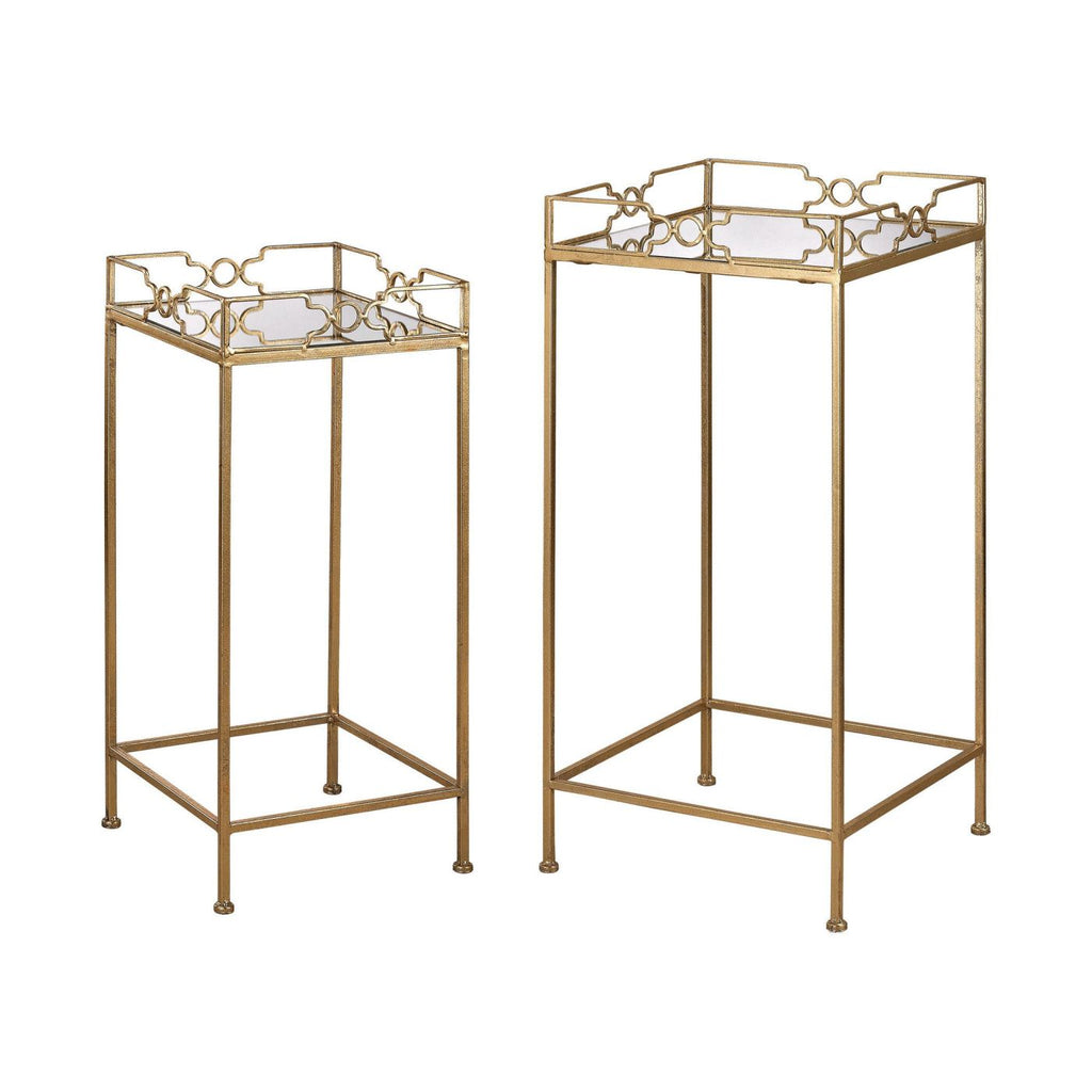 Buy Elk Group Elk 3200 036 S2 Bow Tie Mirrored Tables Gold Leaf