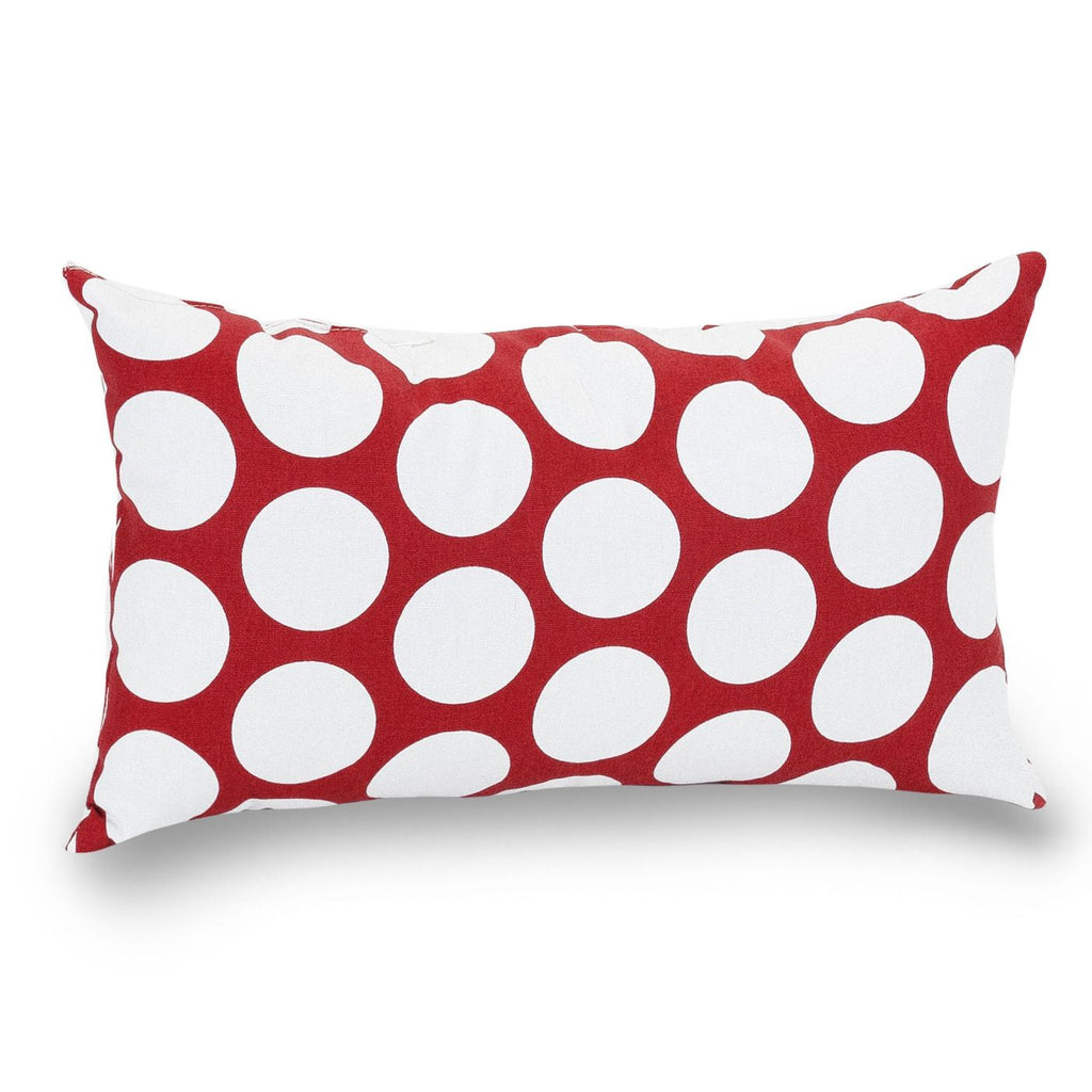large red throw pillows