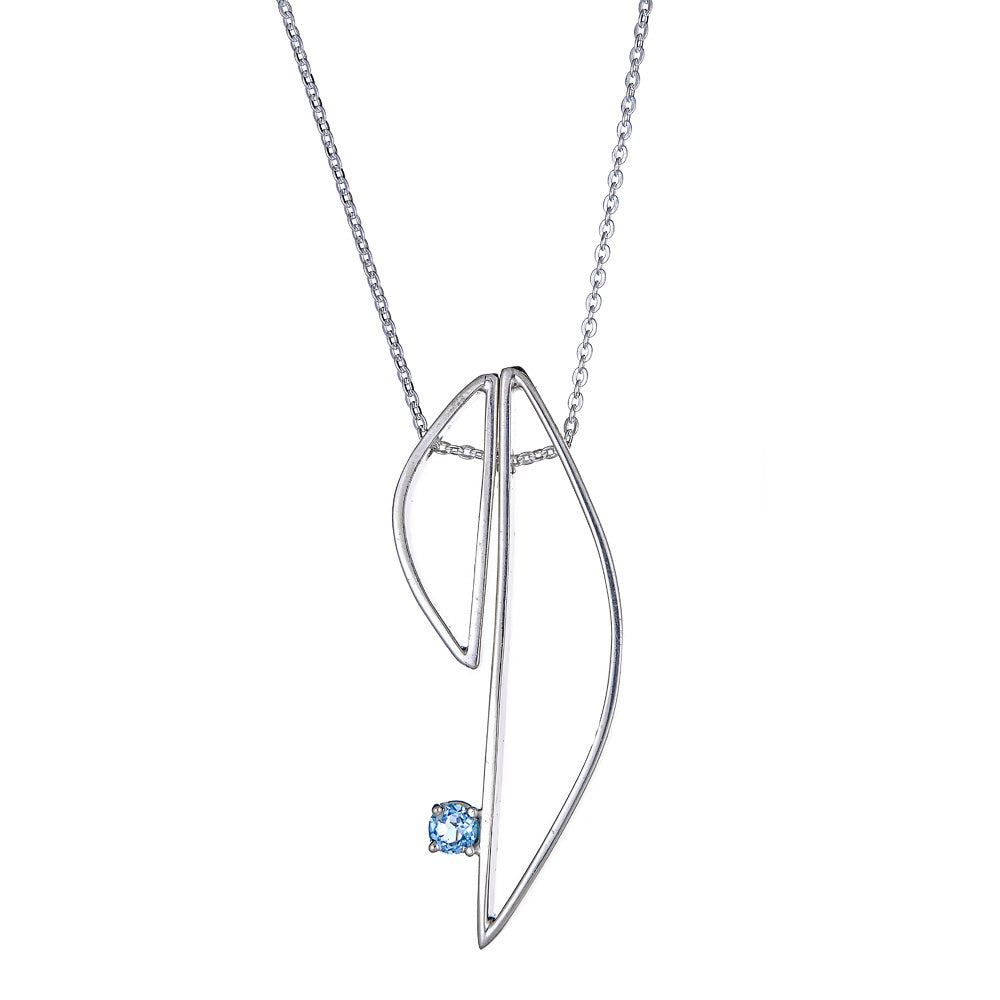 Demi Selene Aquamarine Necklace