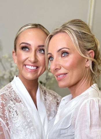 Bridal Makeup for a bride and her mother