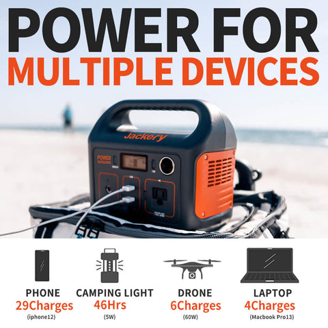 Jackery Explorer 290 Portable Power Station Power For Multiple Devices