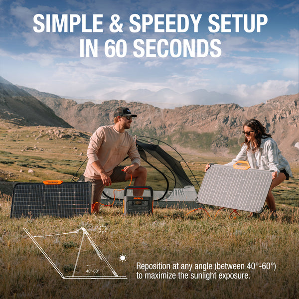 Jackery Solar Saga 80W Solar Panel Simple and Speedy Setup In 60 Seconds