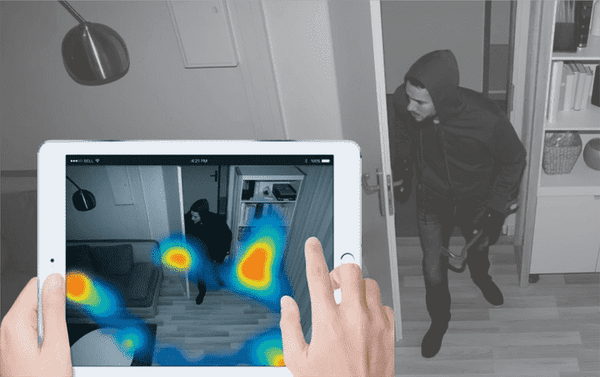 Amaryllo Ares is a security camera with face recognition. Over time, it will build a heat map of the most frequented areas on your property. This allows you to detect vulnerabilities in your home security