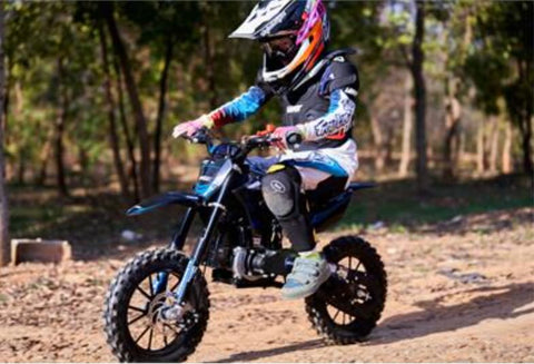 MotoTec Thunder 50cc 2-Stroke Kids Gas Dirt Bike / Wellbots