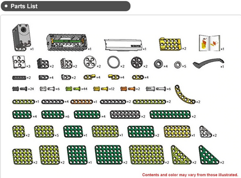 Robotis 300 Dinos Part list