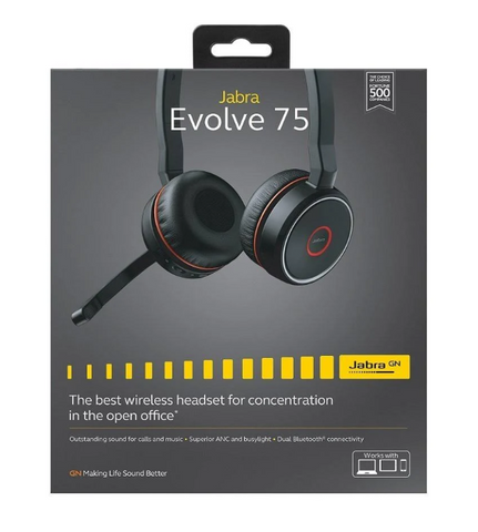 Jabra EVOLVE 75 Headset - Black