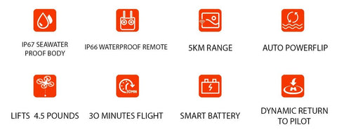 Swellpro Splash Drone 4 Waterproof NIGHT FISHING Bundle w/ Free Insurance