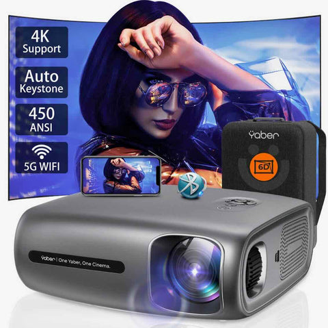 YABER V5 Mini Projector / The home Wi-Fi movie station 