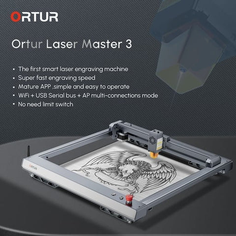 ORTUR Laser Master 3 Laser Engraver 10W DIY Engraving Machine + Foldable  Feet