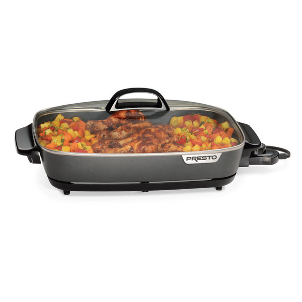 Presto NOMAD Traveling 8 Quart Slow Cooker, Rugged, Wide-Profile  Picnic-Cooler S 