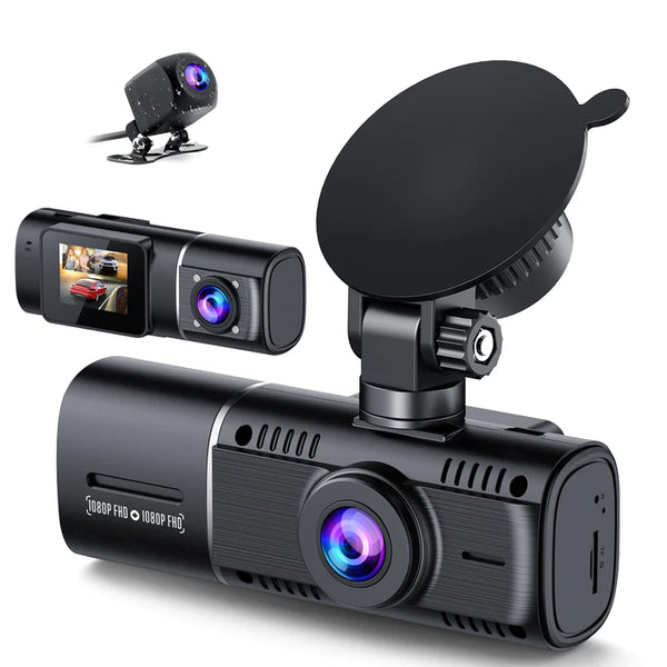 Campark C350 4K+1080P WIFI Front And Rear USB Charging Dash Cam With 3.16  IPS Touchscreen