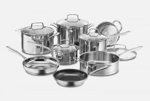 13-Piece Contour Hard Anodized Cookware Set (64-13)