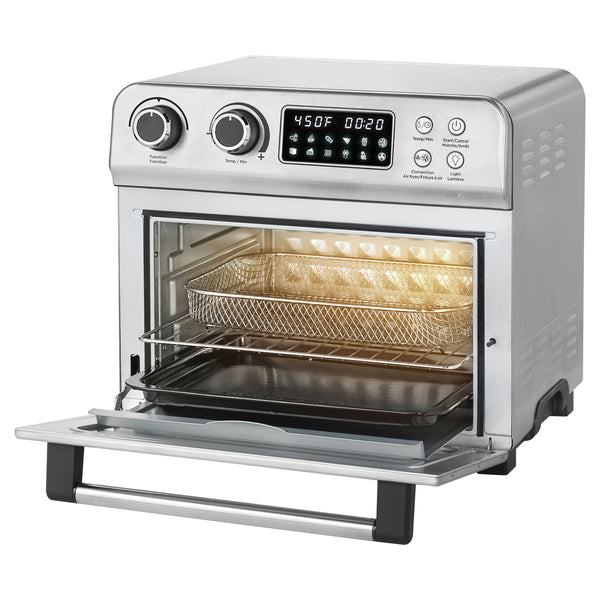 Cosori 25 in. L Black Smart Air Fryer Toaster Oven with Bonus Meat