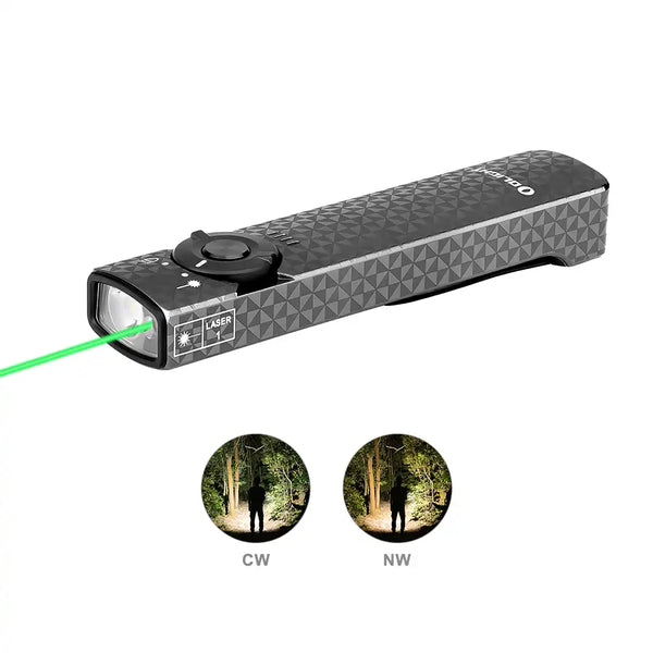 Olight Arkfeld UV Mode Flashlight with Green Laser & White Light