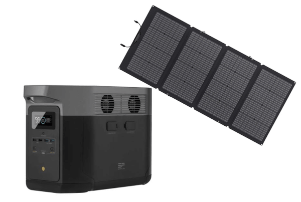 EcoFlow DELTA 2 + 220W Portable Solar Panel Bundle