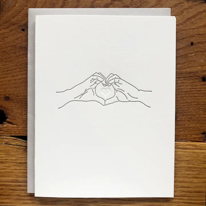 Heart Hands Card