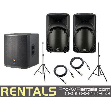 Speaker Rental - Pro Party Sound System 