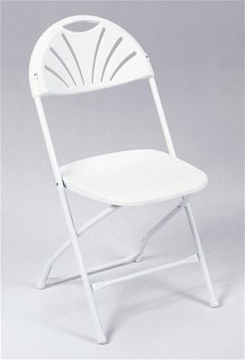 Rent Chairs White Plastic Fan Back Chair Rental Pro